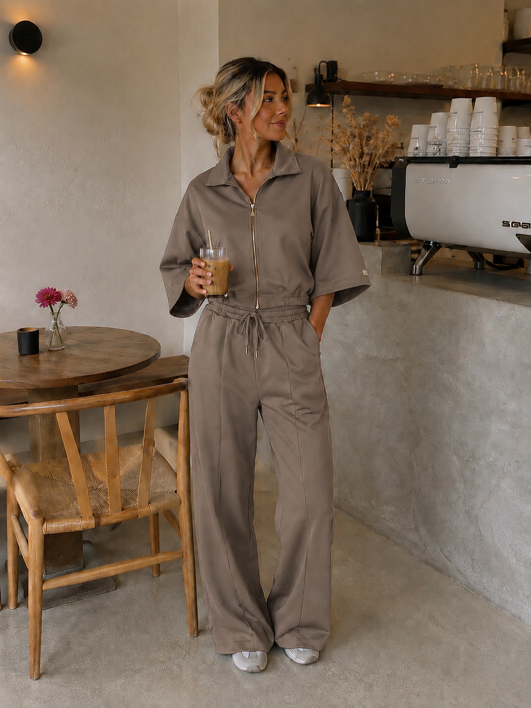 Comfy lounge set taupe