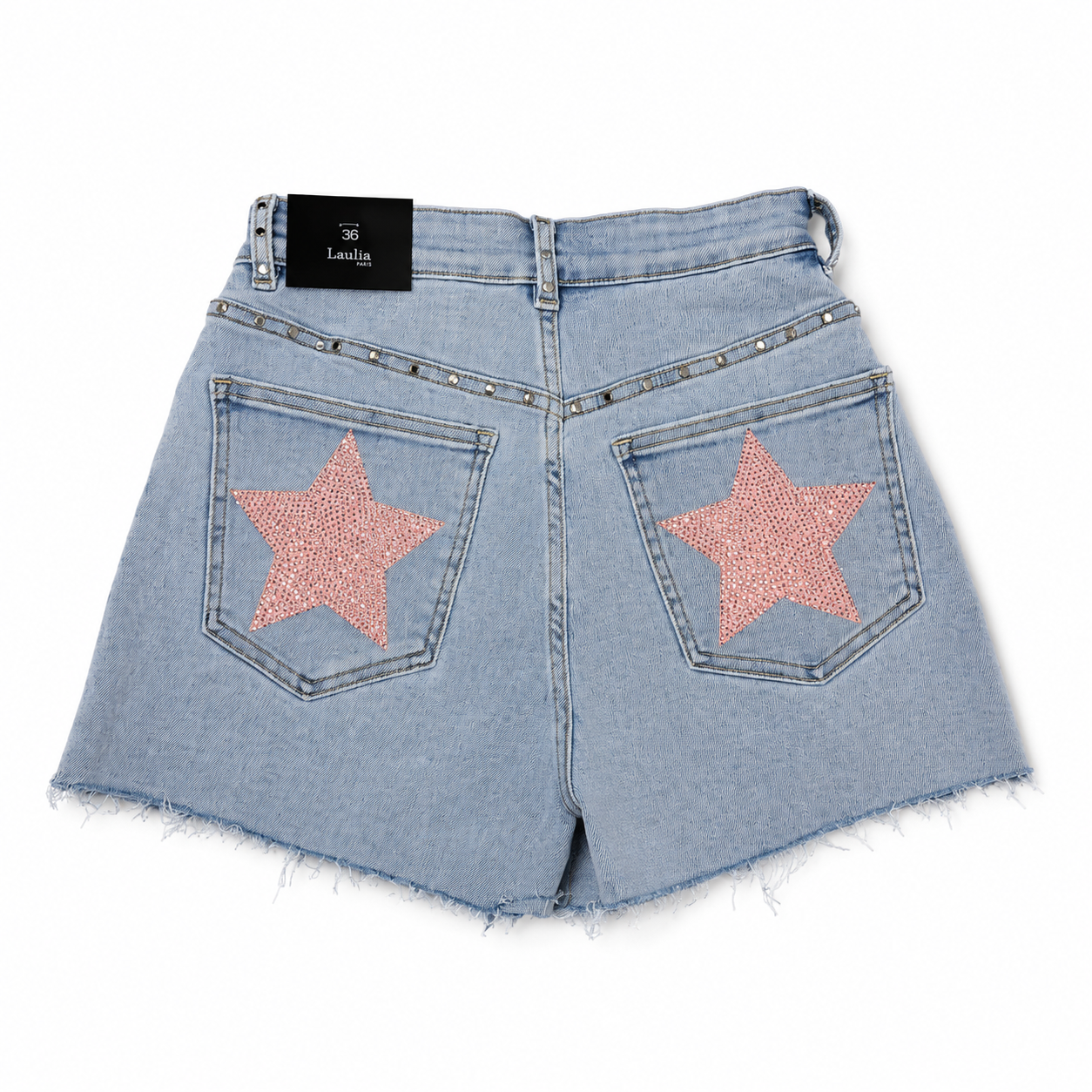 Limited star glitter short pink