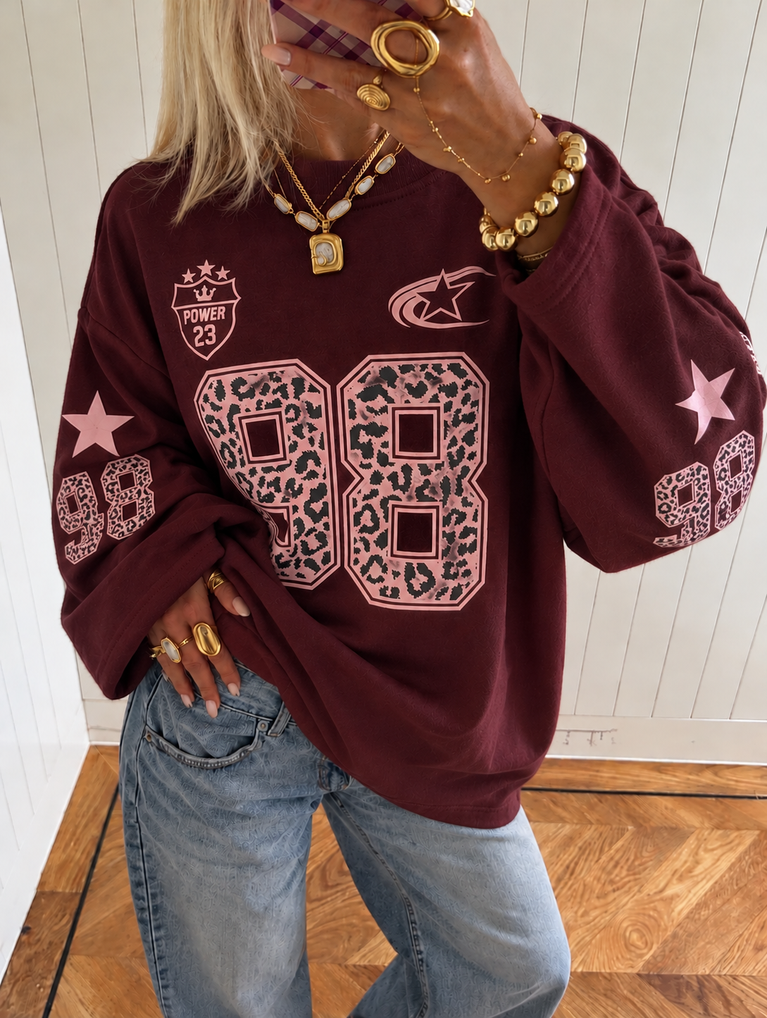 Power 98 Sweatshirt - bordeaux