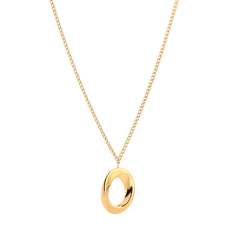 Hoop ketting goud lang