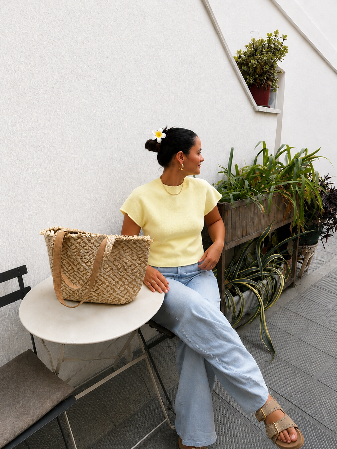 Perfect basic tee yellow