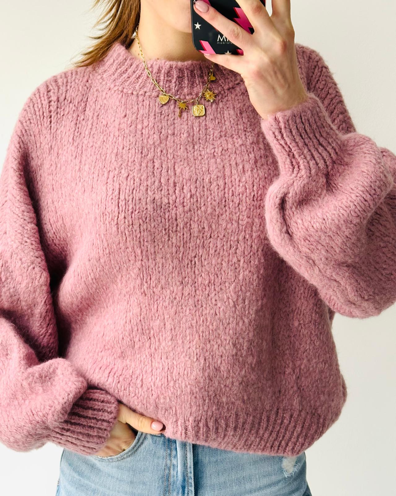 Comfy trui dusty pink