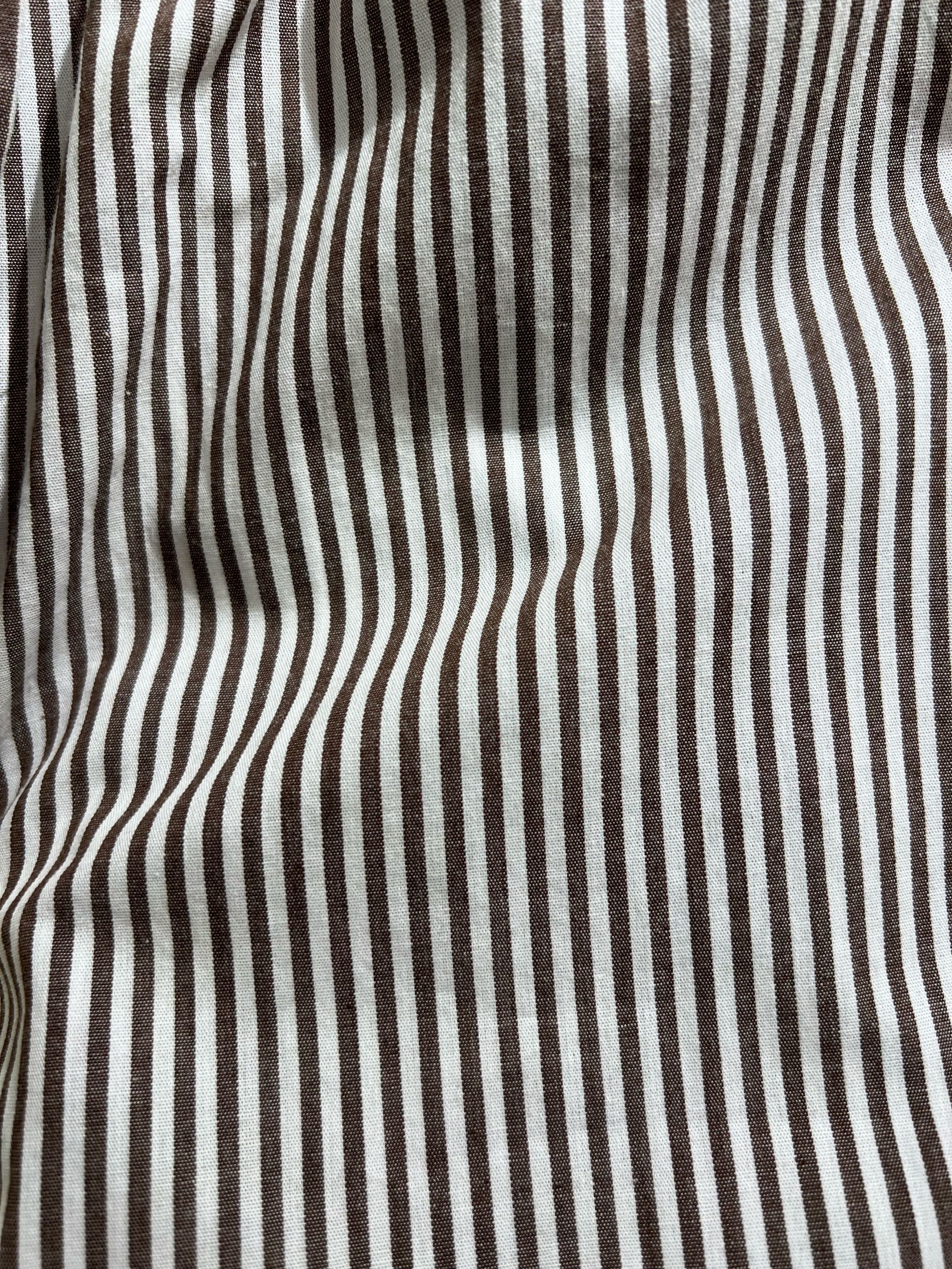 Linnen pants striped brown