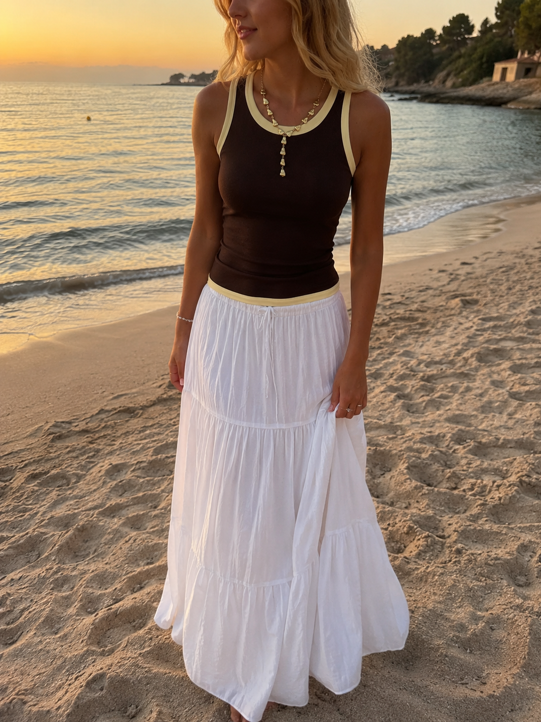 Tank top Brown butter yellow