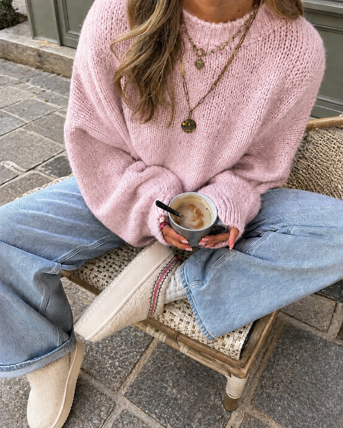 Comfy trui light pink