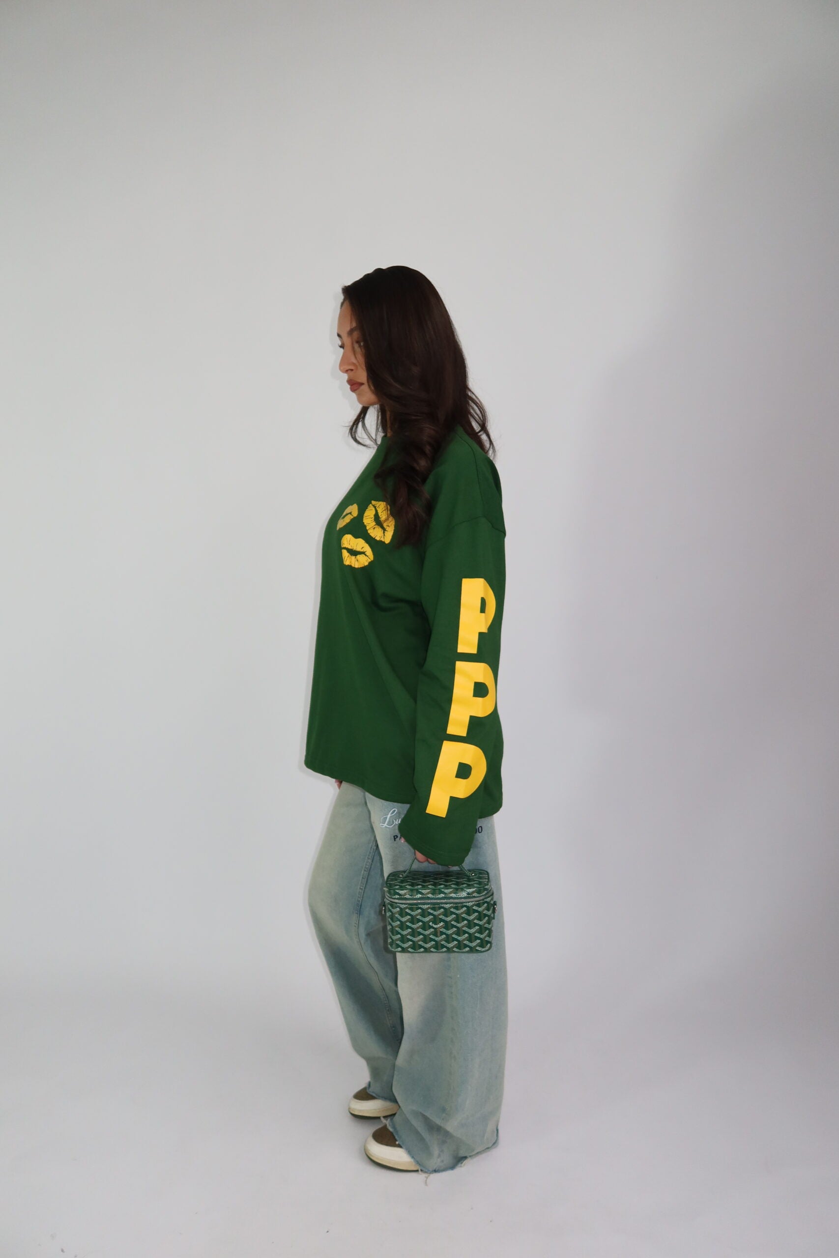 Priority kiss longsleeve green yellow