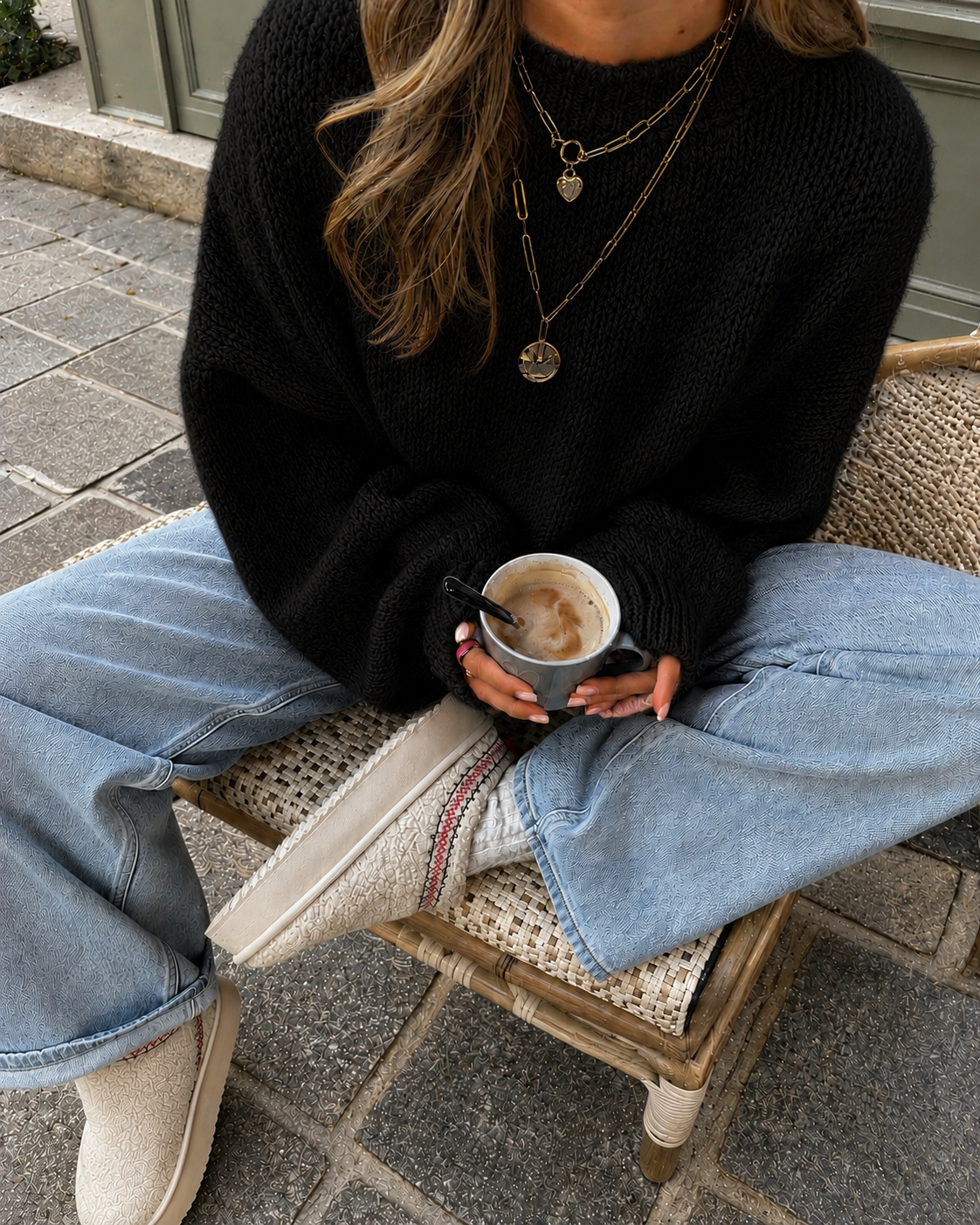 Comfy trui black
