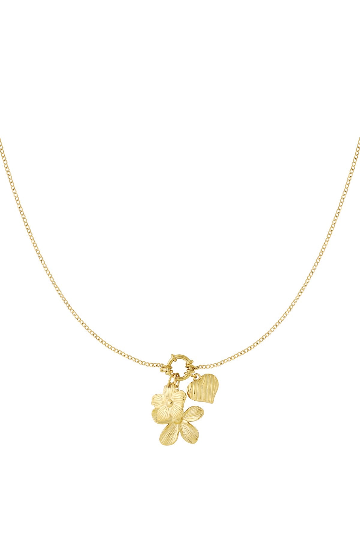 Collier de fleurs en or DIY