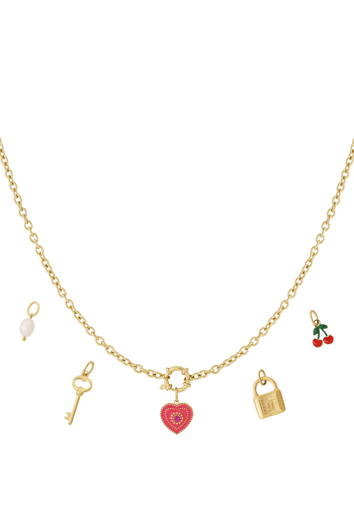 Collier DIY Coeur en or