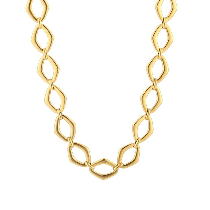 Schakel ketting chique goud