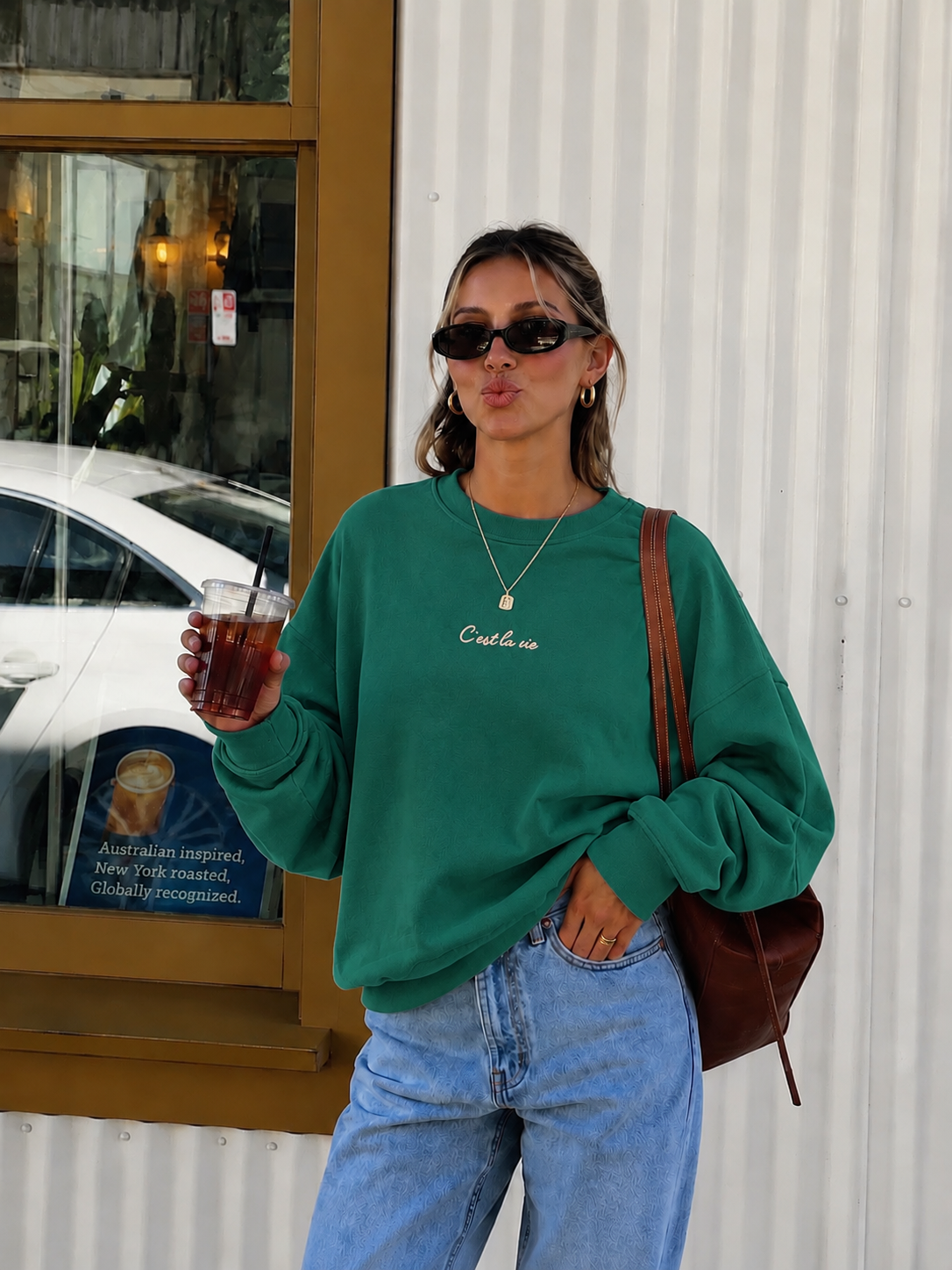 C’est la vie sweater green