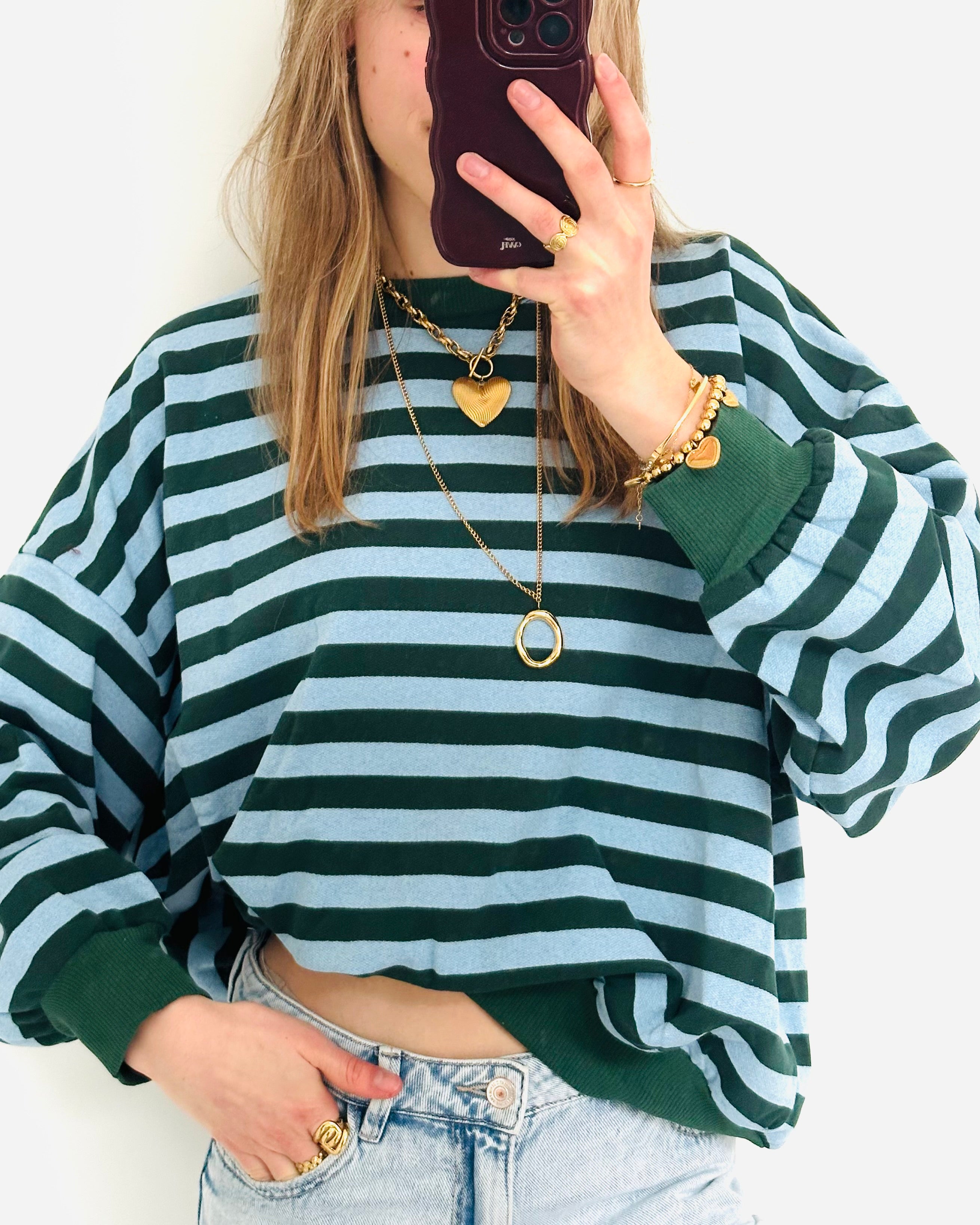 Stockholm sweater green blue