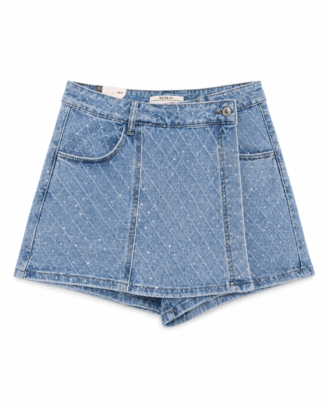 Limited glitter skirt blauw