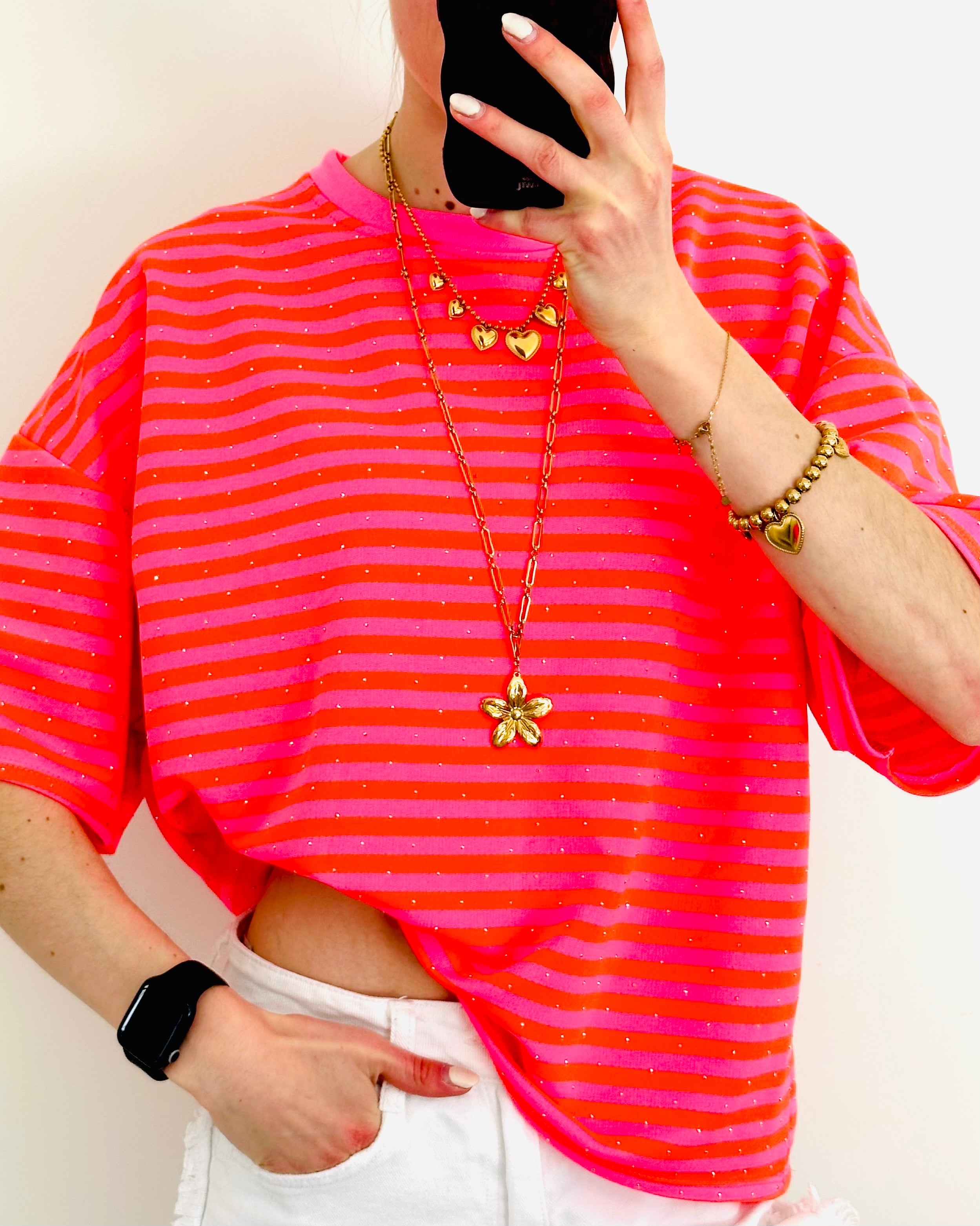 LIMITED glitter shortsleeve coral pink pre order