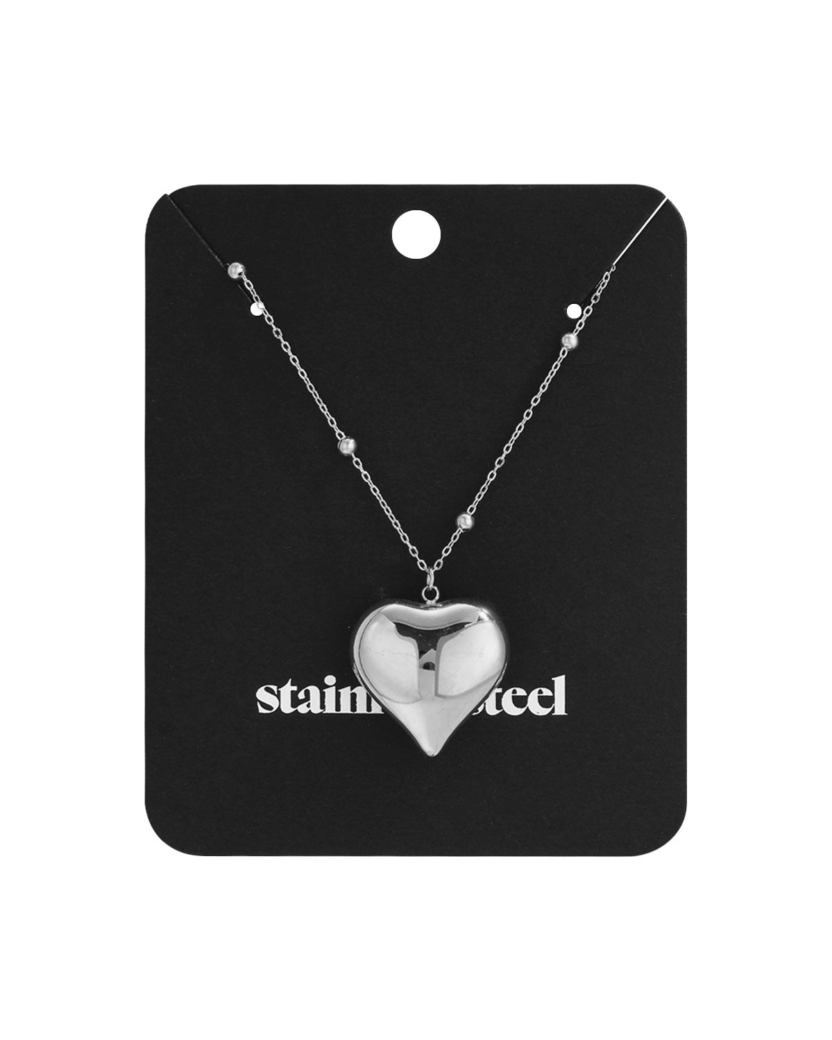 Lange ketting love zilver