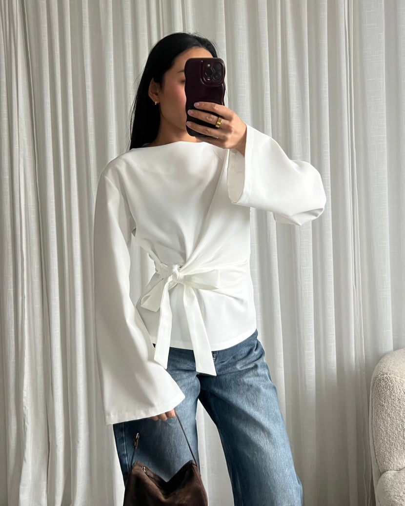 Dana deluxe top white