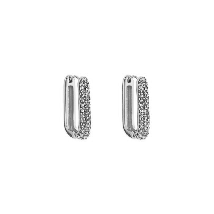 Glamour oorbellen zilver