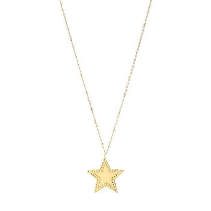 Lange ketting ster goud