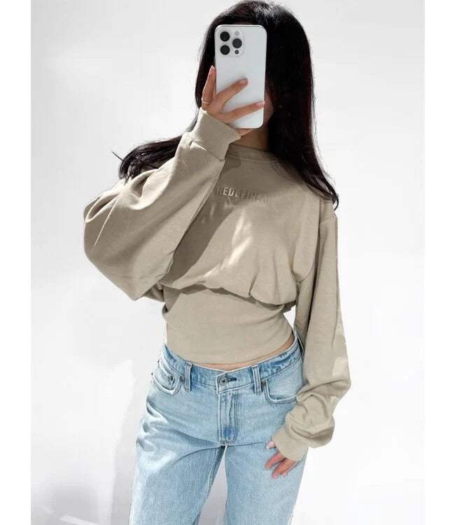 Redefined sweater taupe