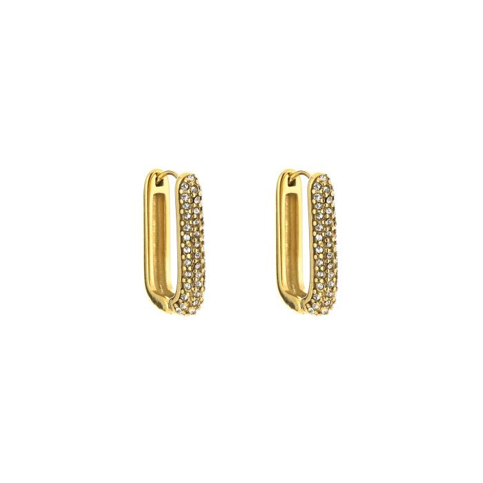 Glamour oorbellen goud