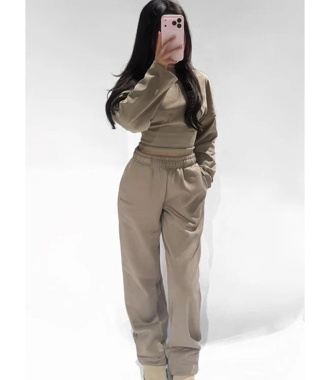 Redefined joggingsbroek taupe