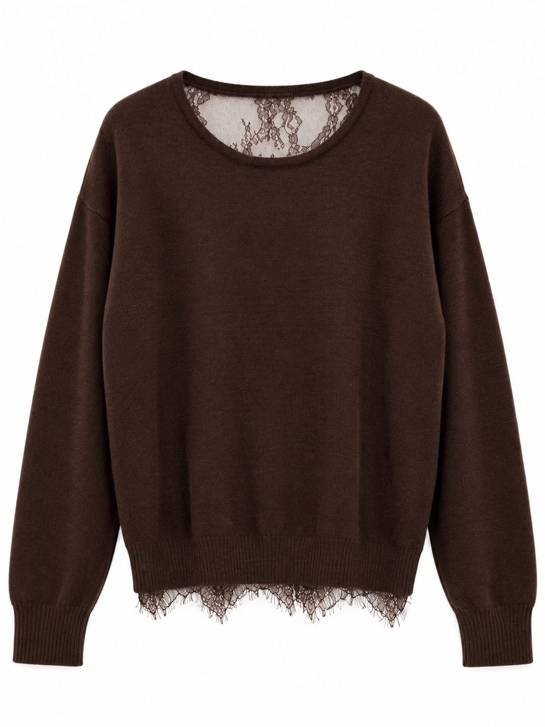 Elena Lace Knit brown