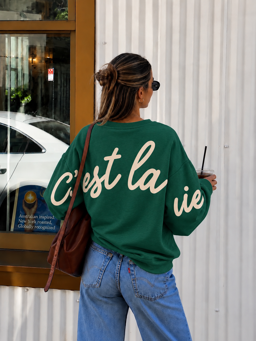 C’est la vie sweater green