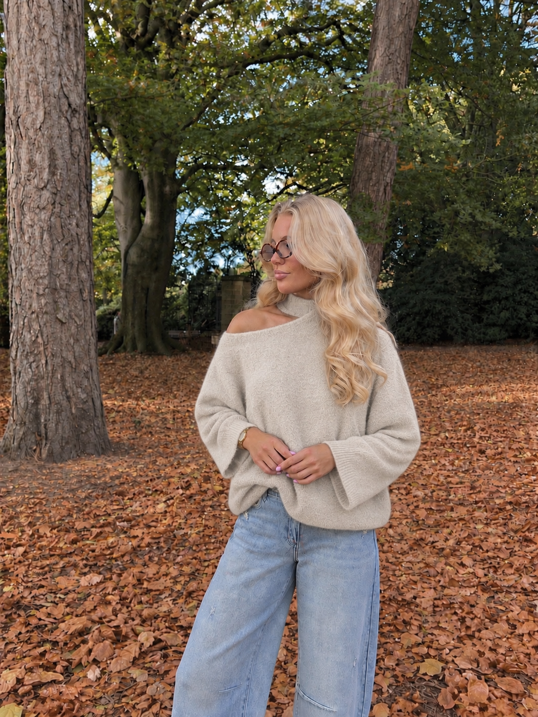 Chloé Choker Knit beige