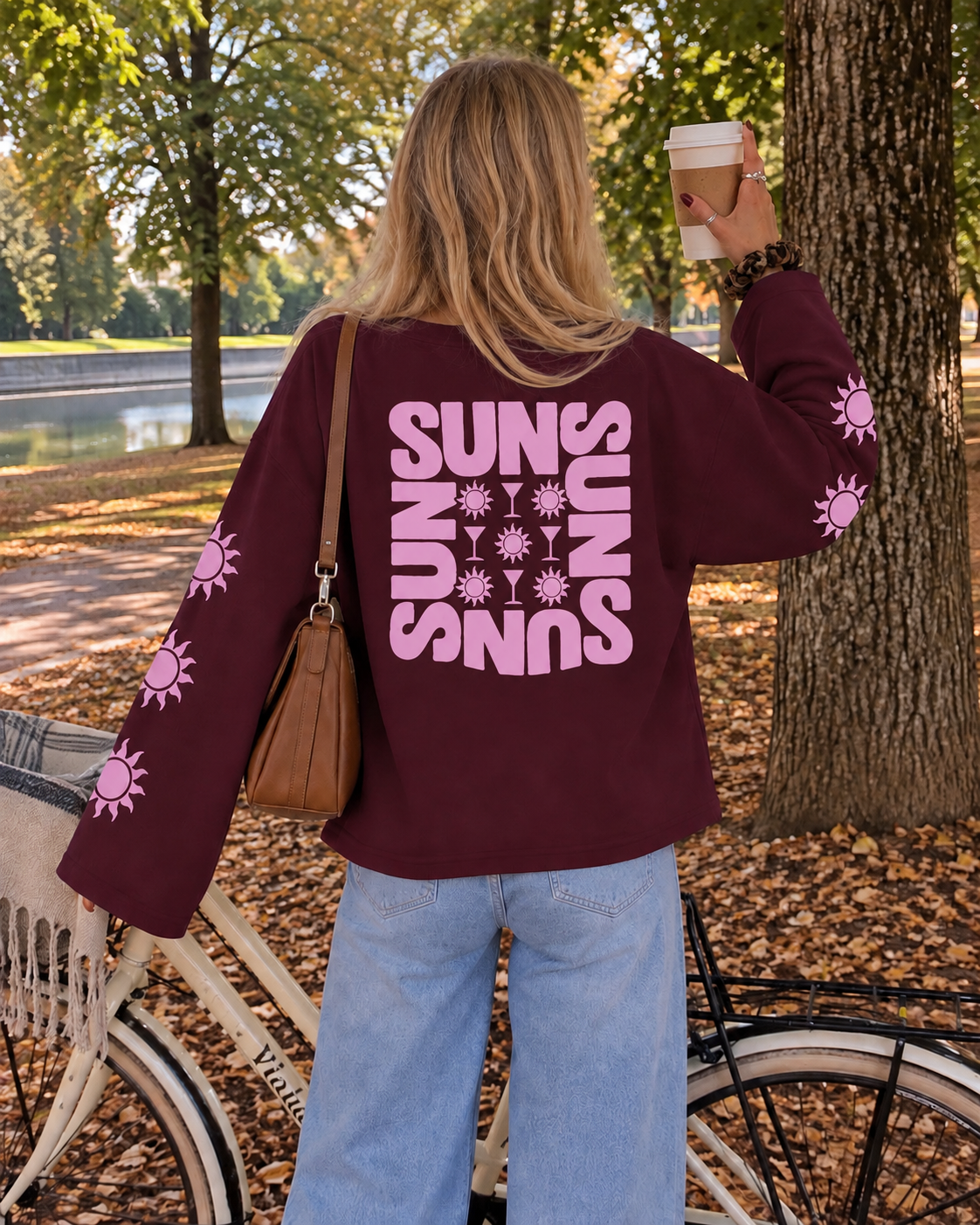 Sunny Days Longsleeve – Burgundy