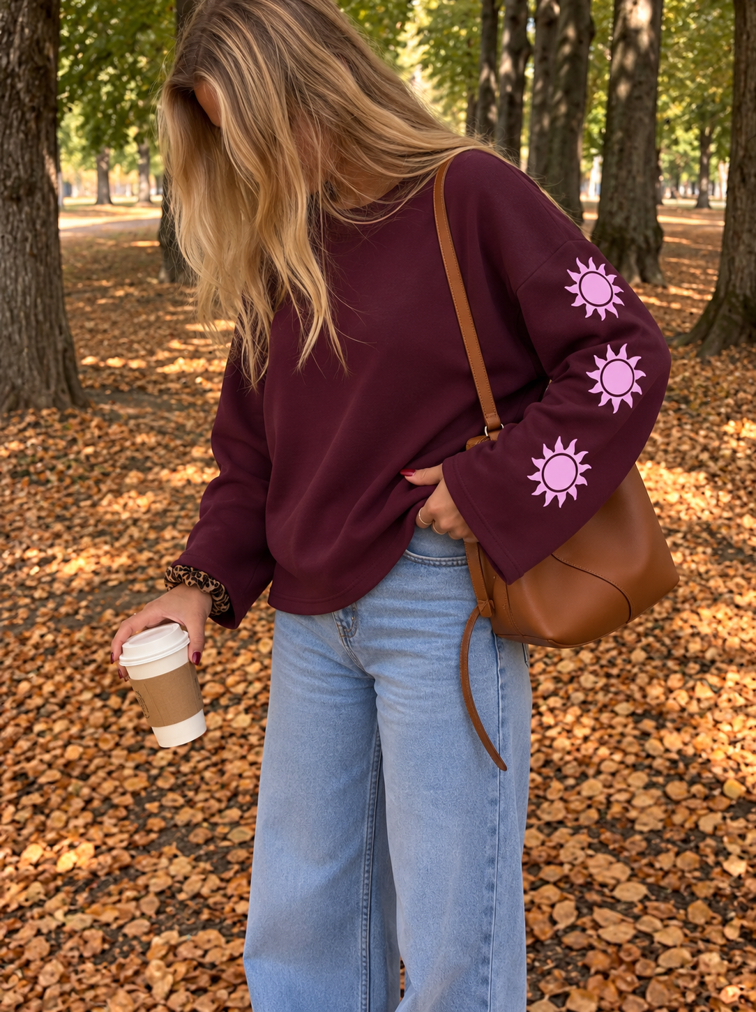 Sunny Days Longsleeve – Burgundy