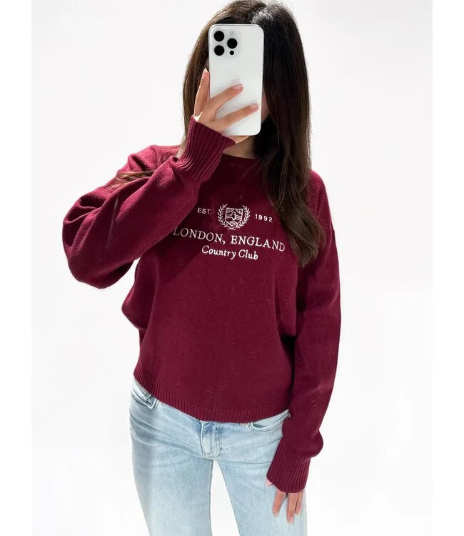 London sweater bordeaux