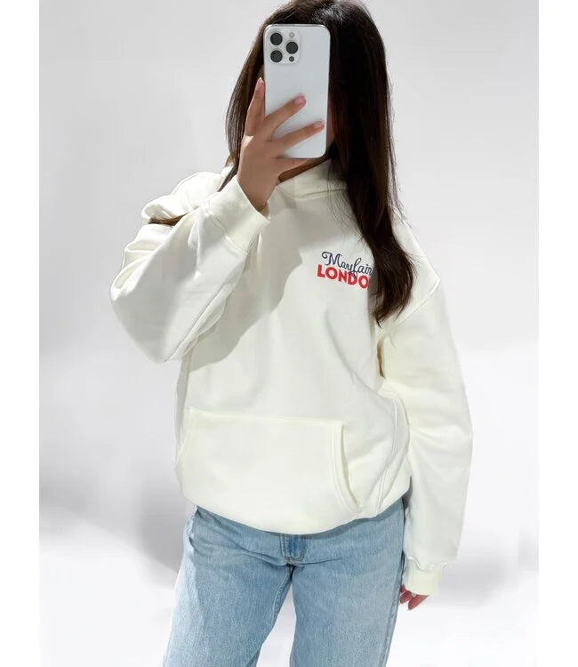 London hoodie off white