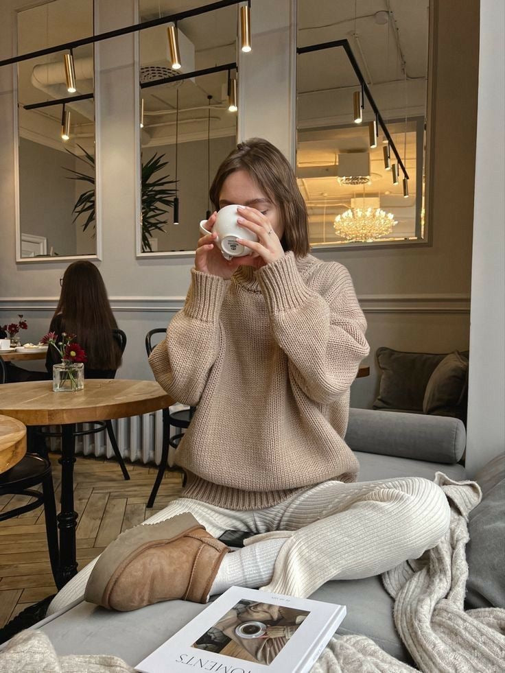 Comfy boots beige