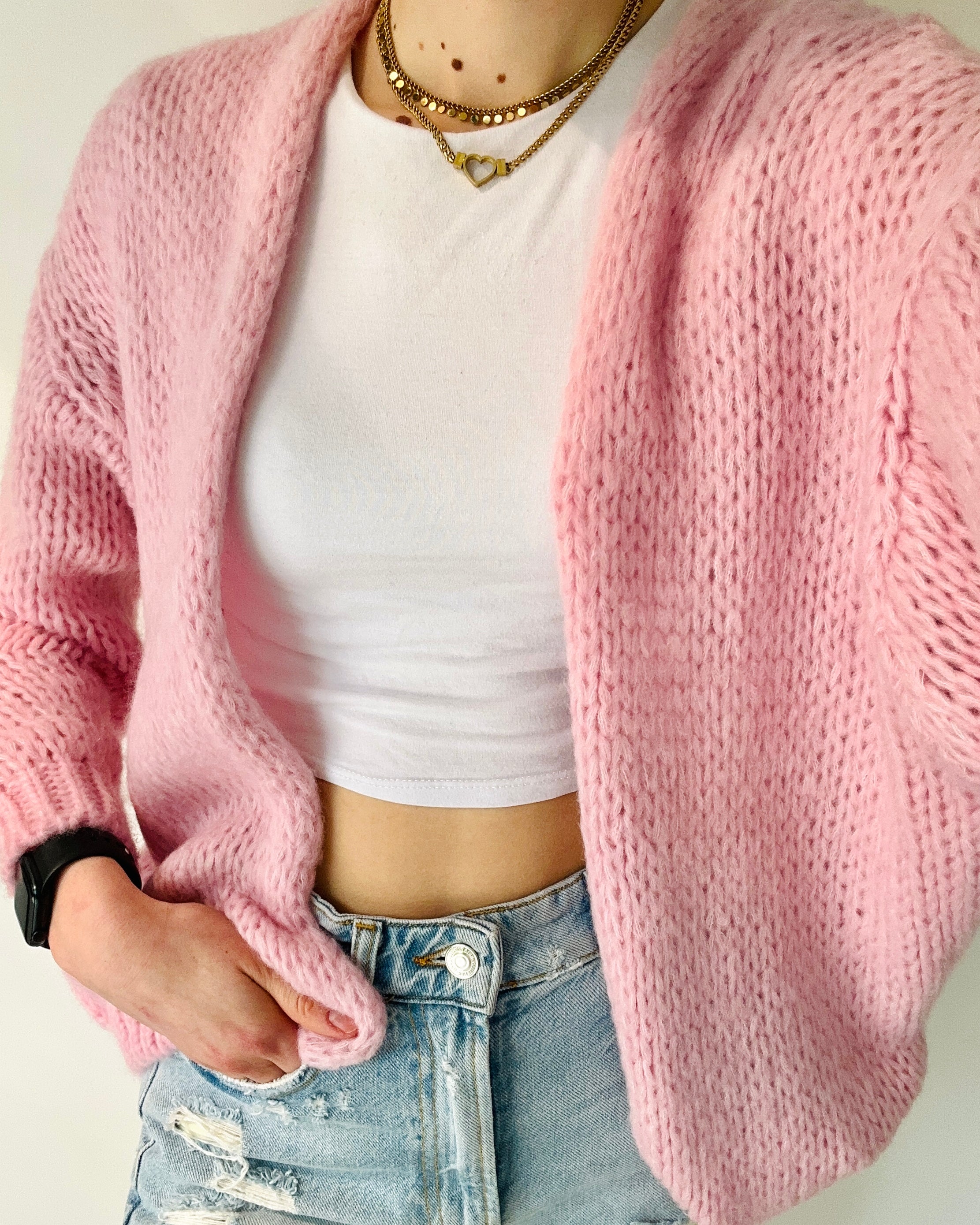 Comfy vest baby pink