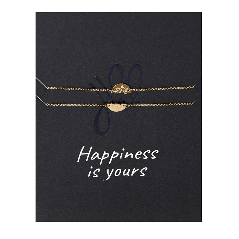double love armbanden set goud
