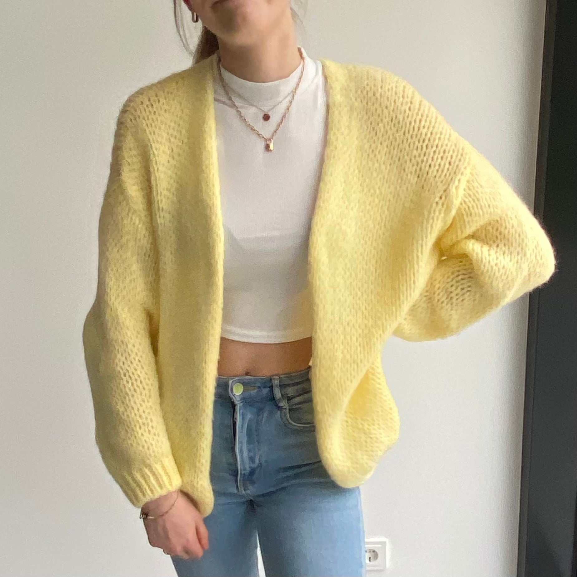 Comfy vest geel
