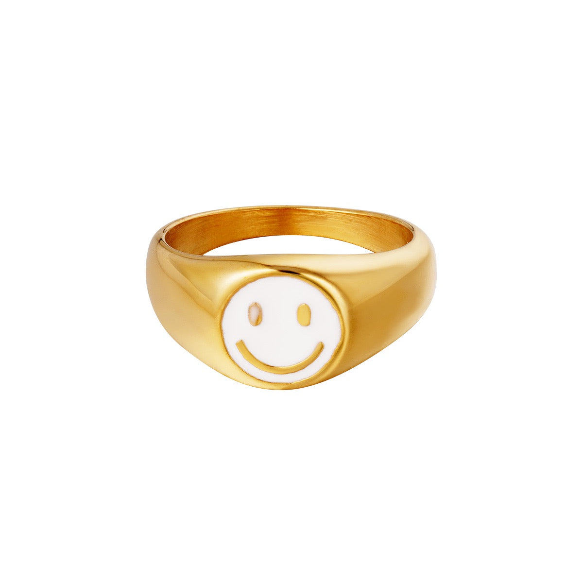 smile ring white gold