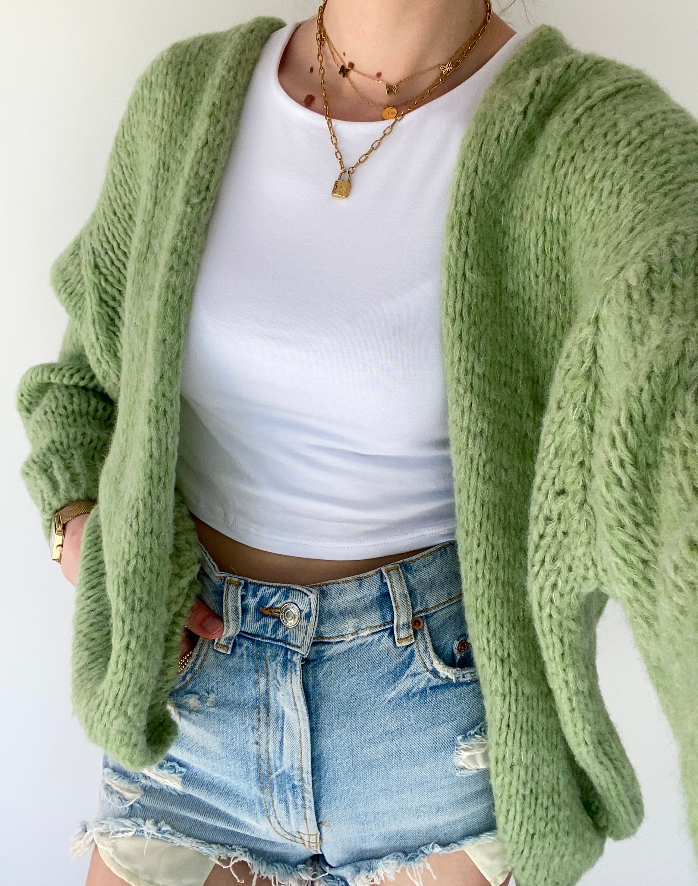 Comfy vest groen
