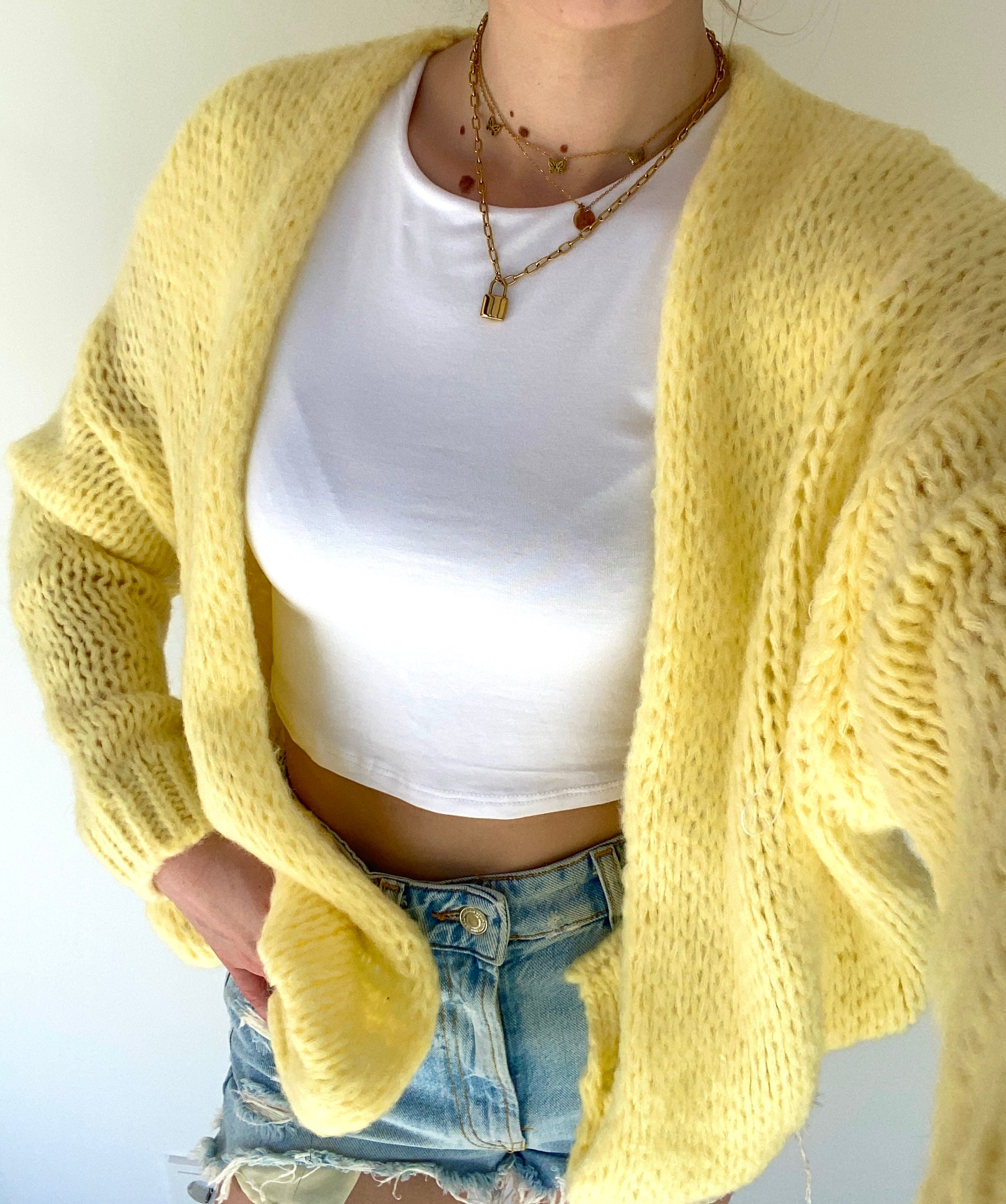 Comfy vest geel