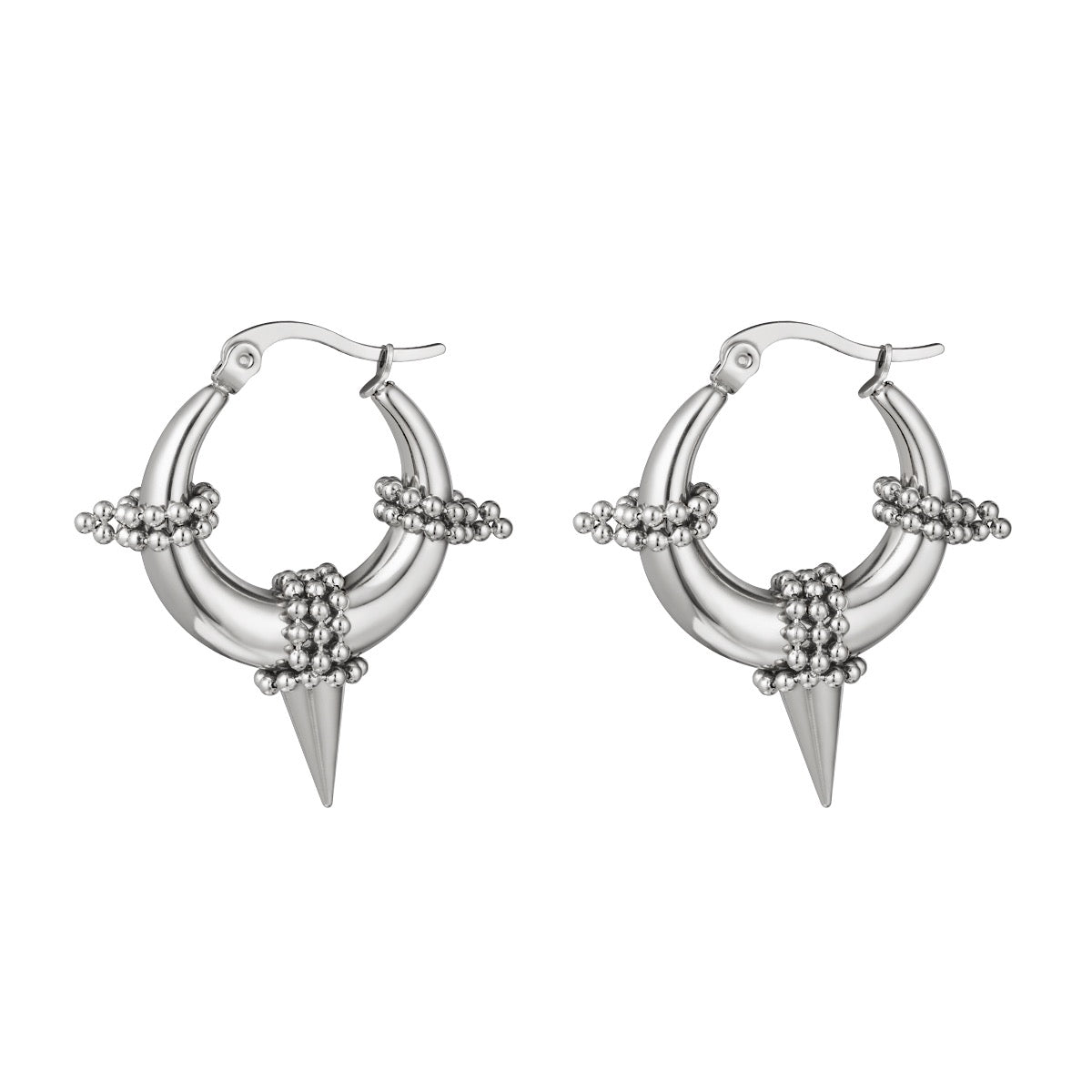 bali hoops zilver