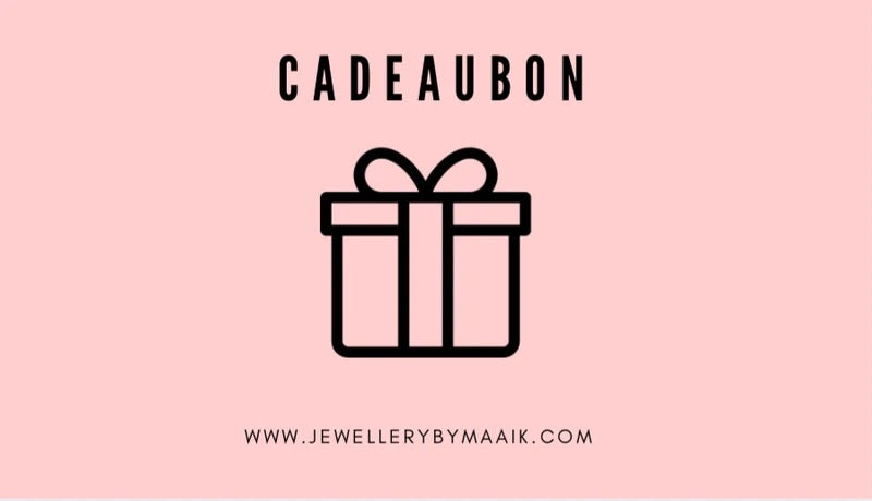 cadeaubon jewellerybymaaik naar keuze