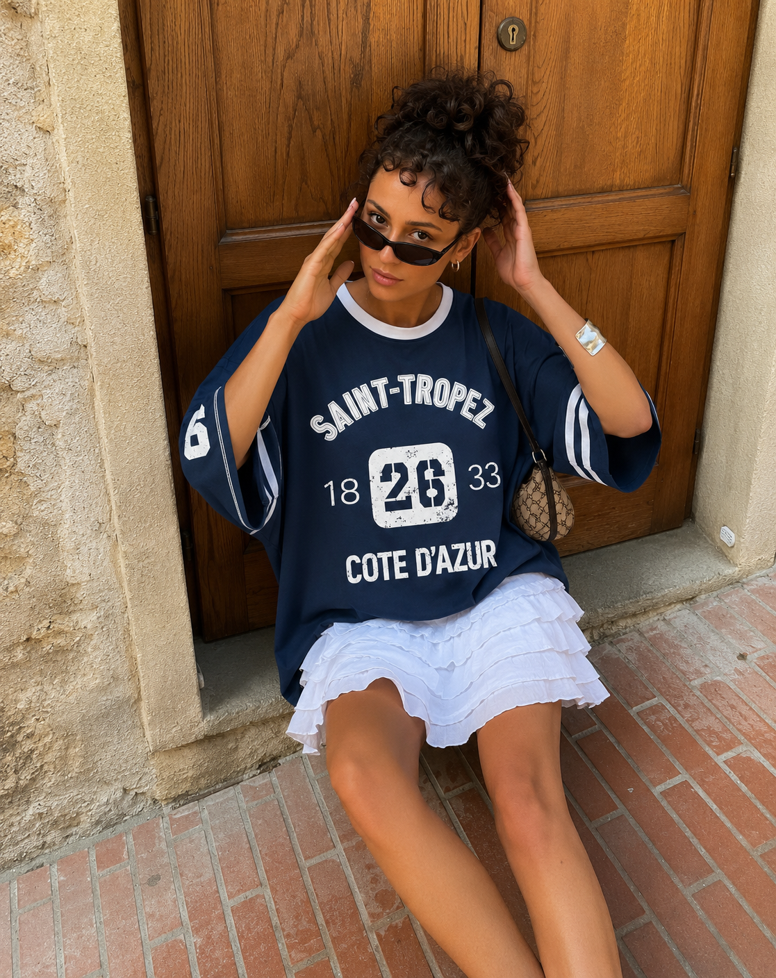 Saint Tropez Baseball shirt navy