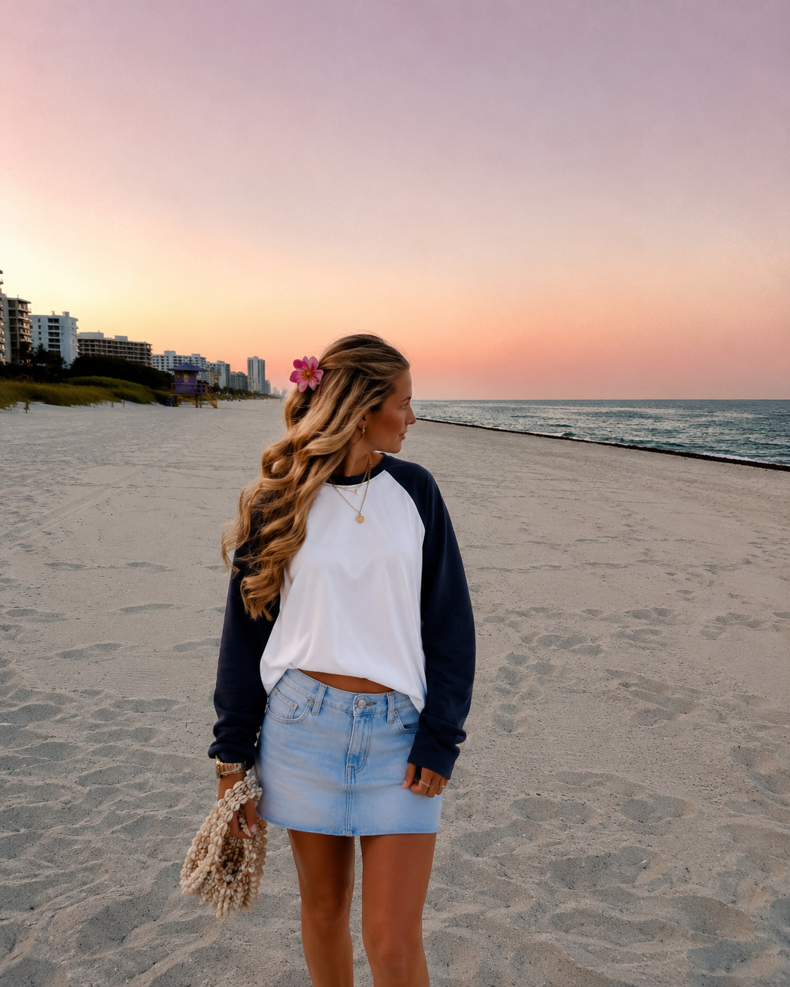 Navy & Ivory Longsleeve
