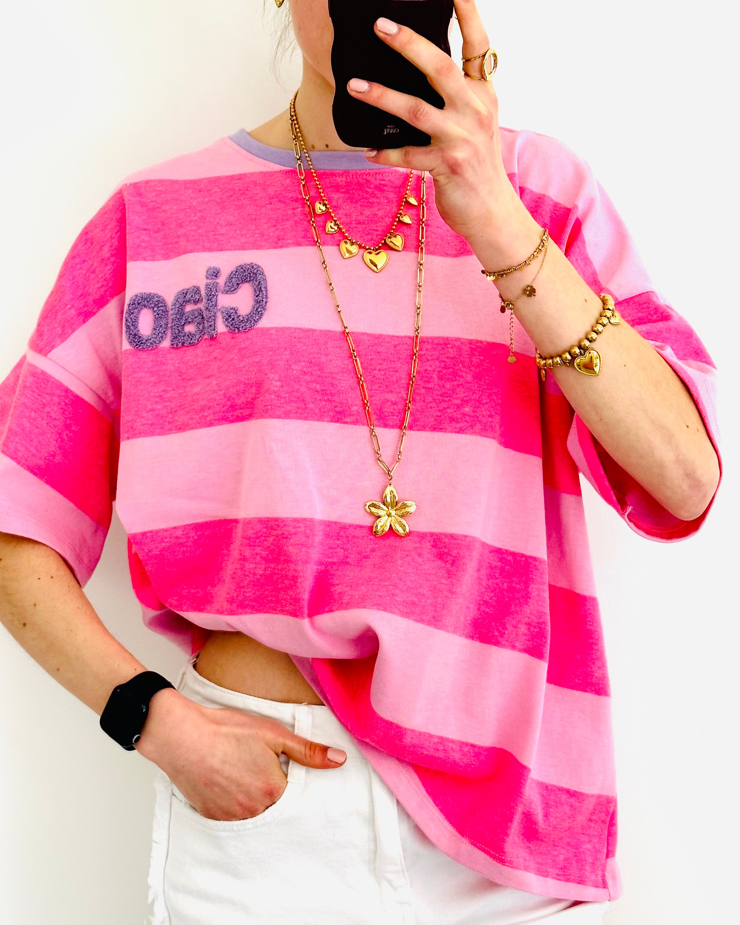 Limited ciao shortsleeve pink purple