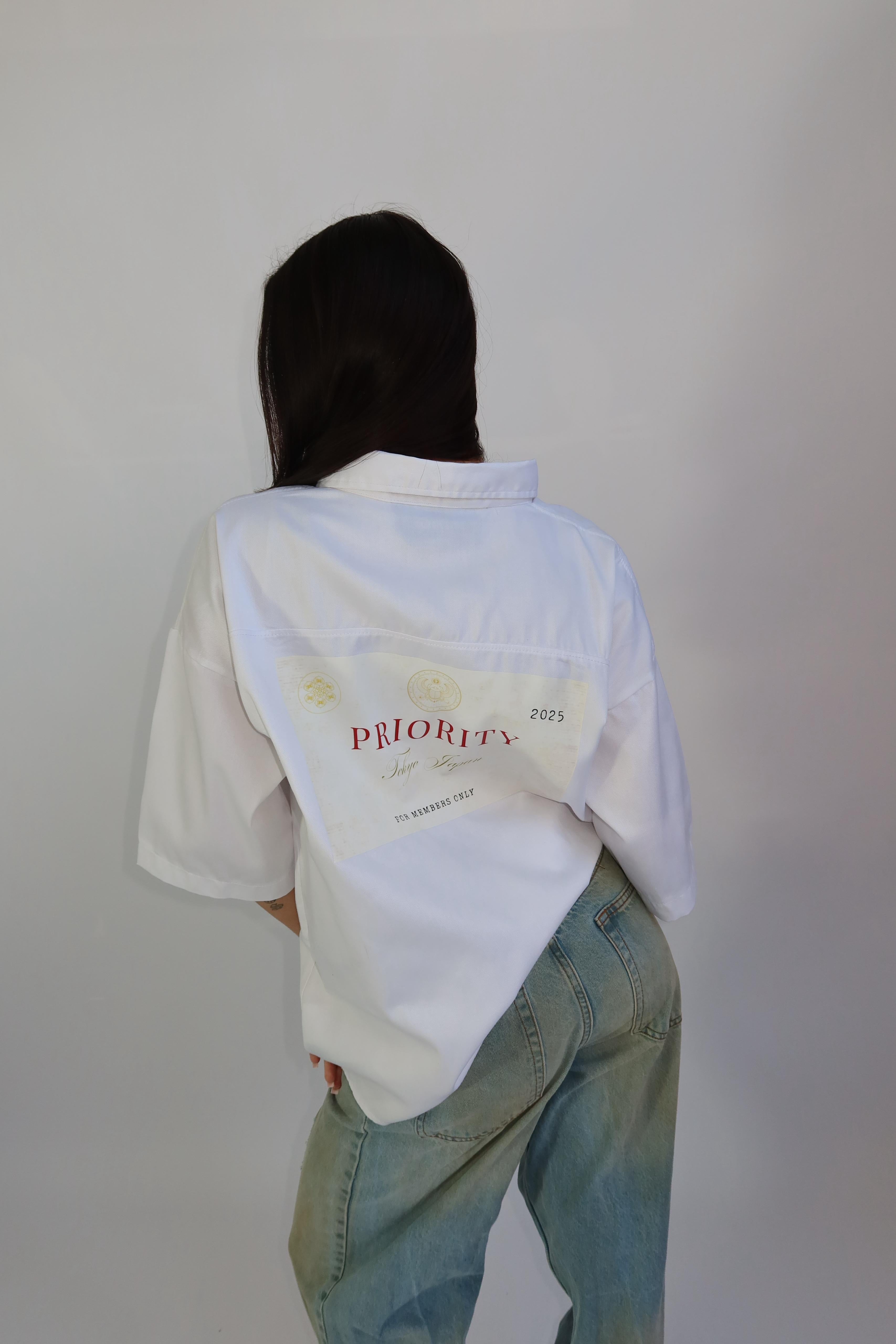 Limited priority blouse white
