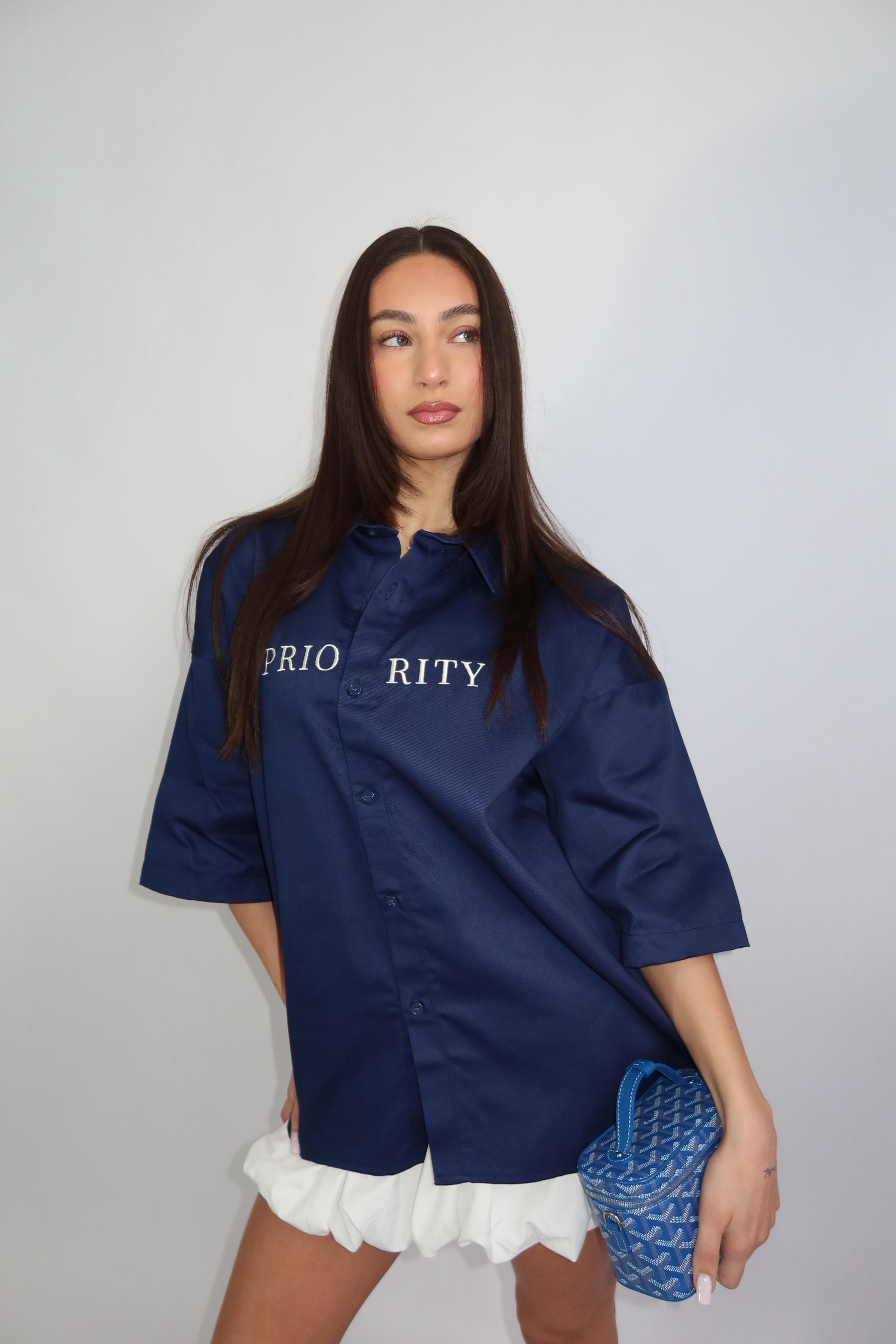 Limited priority blouse navy