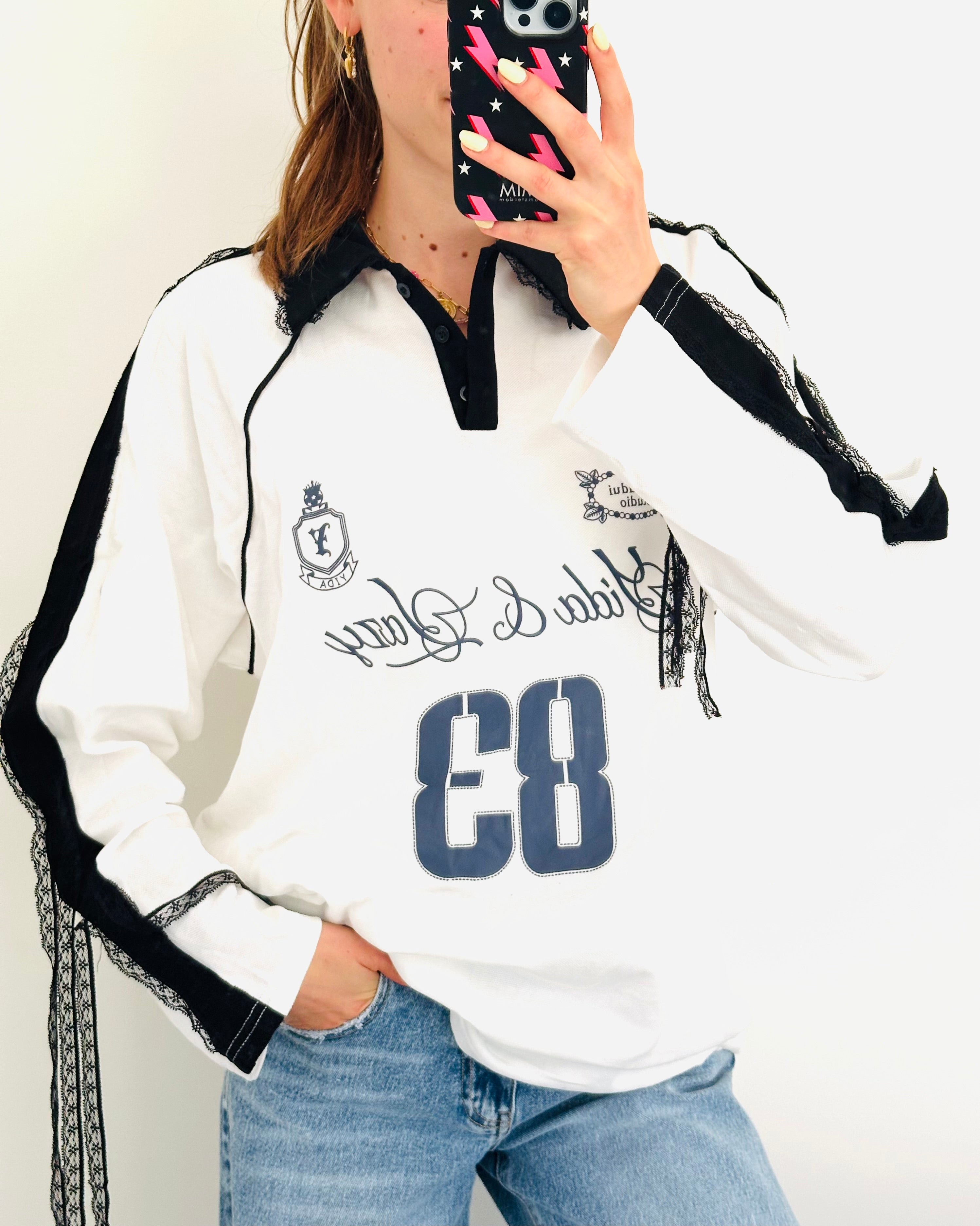 Faya Baseball shirt white