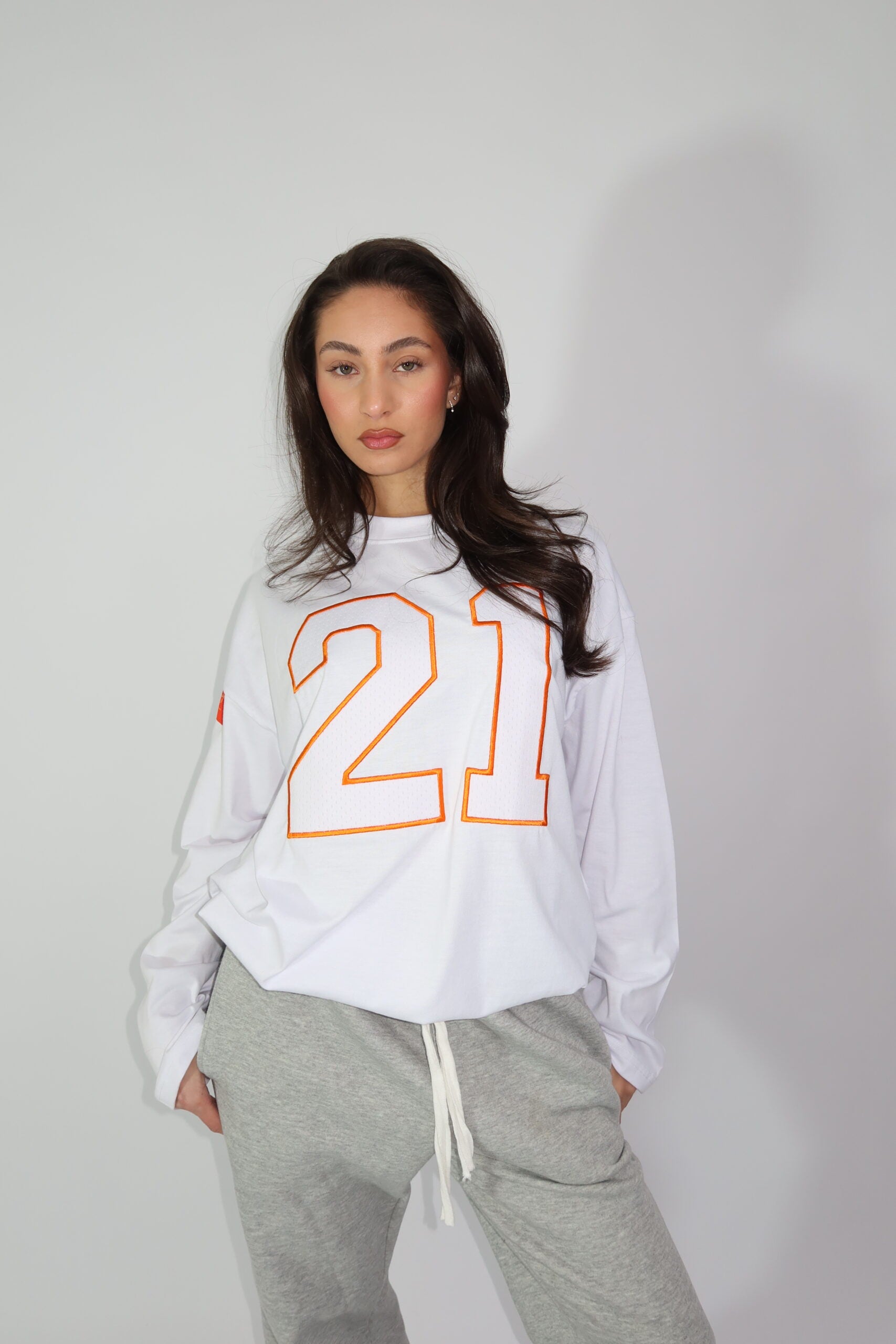 LONGSLEEVE “21 JERSEY” – WIT