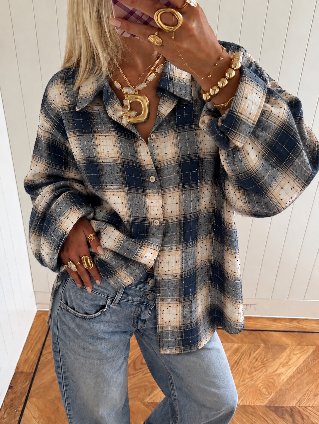 Ruby sparkle blouse - blue