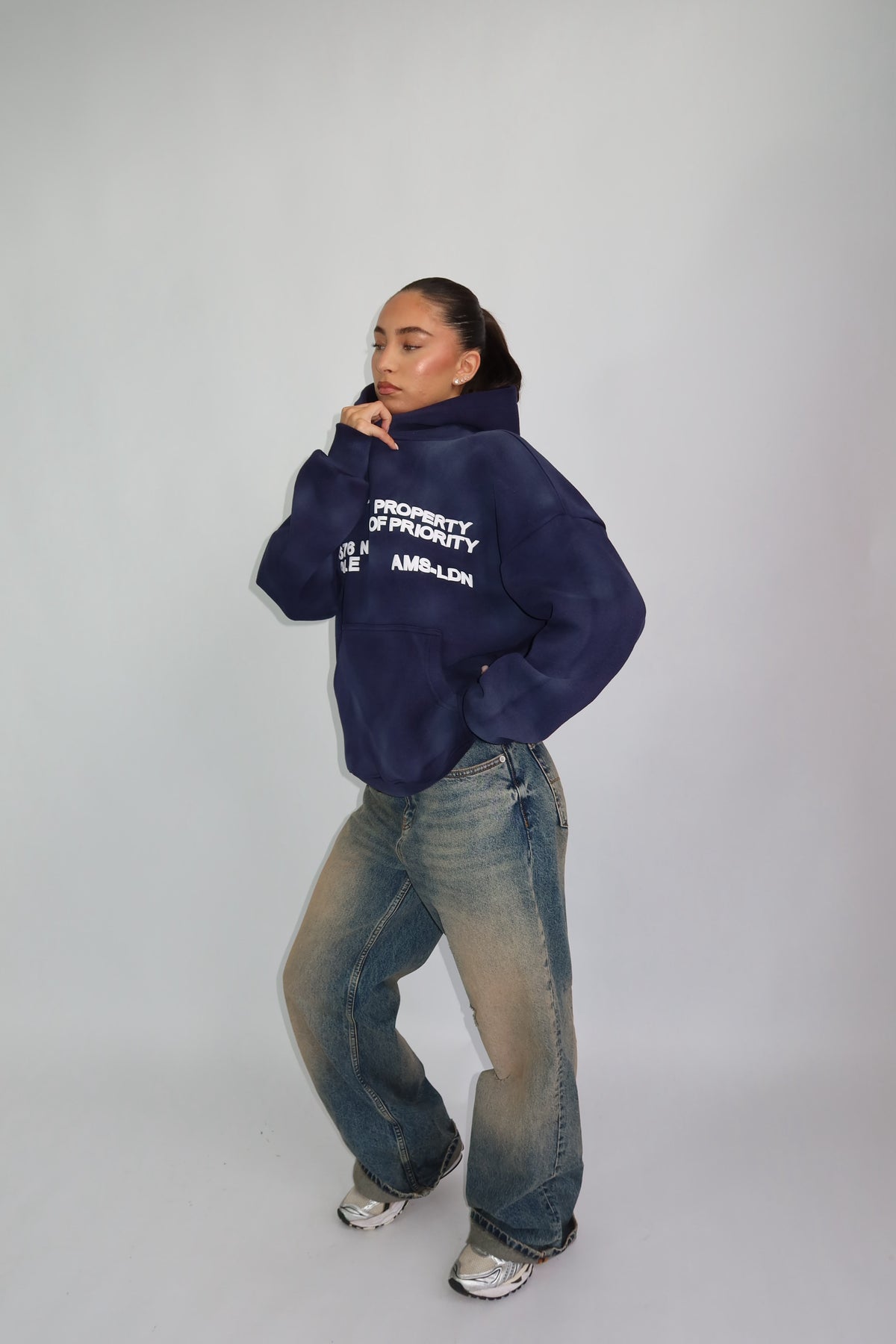 Priority hoodie ~ cloud navy